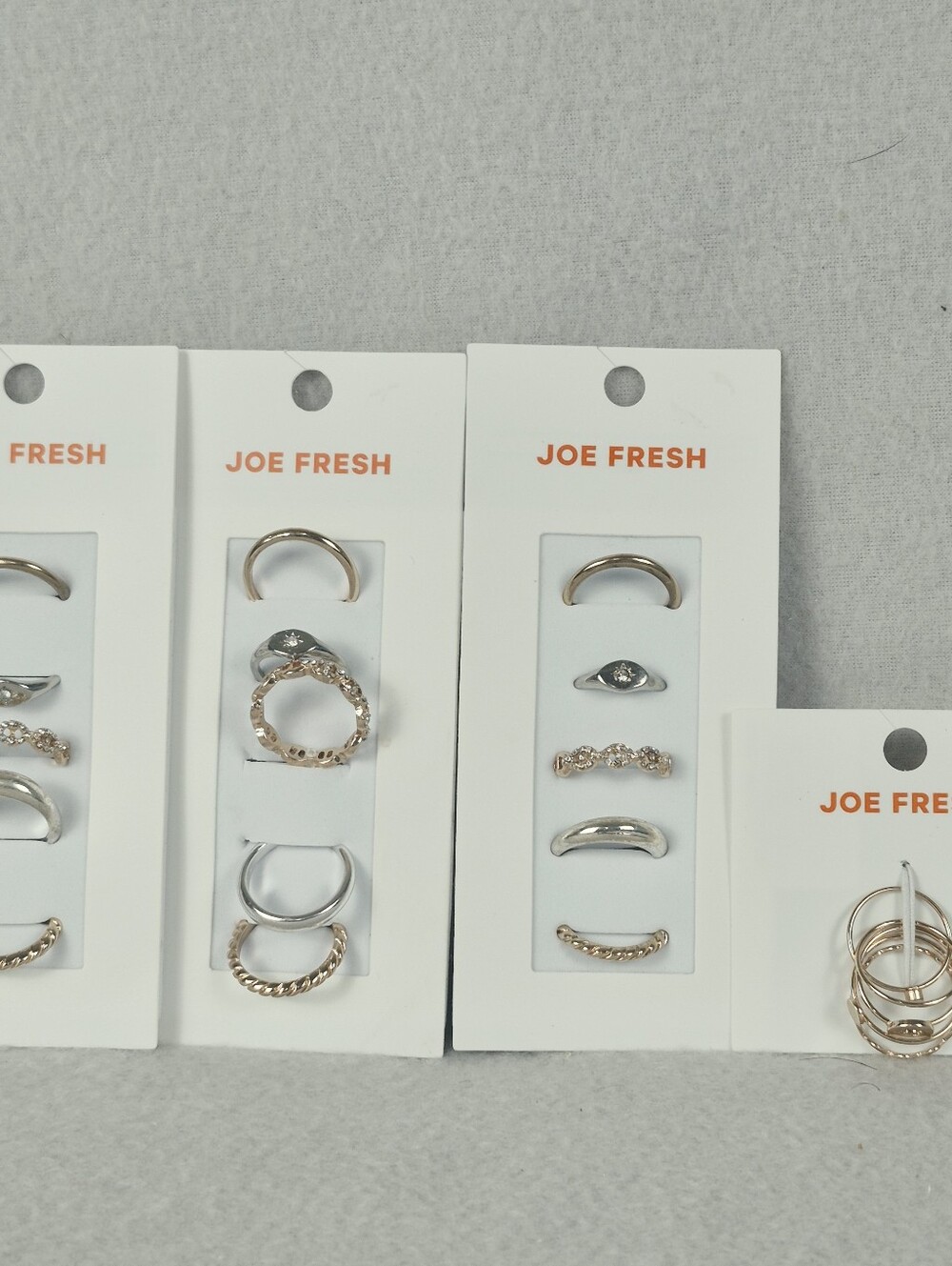 Joe Fresh Gold & Silver Tones Mixed Ring Set - Assorted Styles - Picture 10 of 12